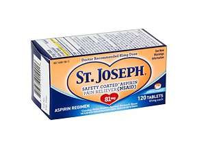 Image 0 of St. Joseph Aspirin 81 Mg Enteric Coated Tablets 120