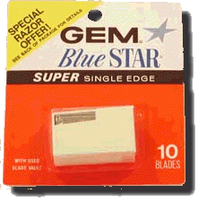 Image 0 of Gem Blue Star Razor Blades 10 Ct