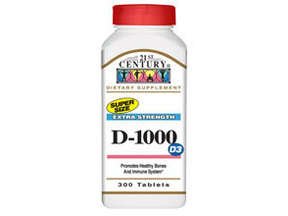 Image 0 of 21St Century Nutrition Vitamin D3 Extra Strength Value Size 1000U 500 Tabs 