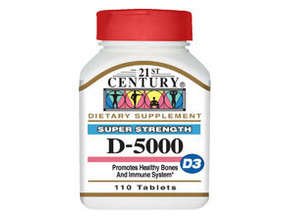 Image 0 of 21St Century Nutrition Vitamin D3 5000IU Tablets 110 Ct