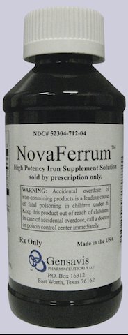 Novaferrum bottle 4 oz by Gensavis Pharma