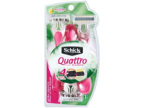 Schick Quattro Disposable Razors Womens 3 Ct