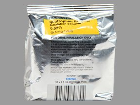 Image 0 of Ipratropium 0.02% Inh 30x2.5 Ml Unit Dose By Actavis Pharma