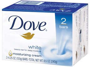 Dove Bar Soap White 2 x 4.25 Oz