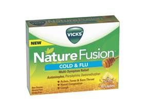 Vicks Nature Fusion Cold And Flu Multi System Relief Honey 20Ea