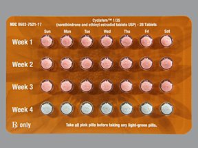 Cyclafem 1-0.035 Mg Tabs 6x28 By Qualitest Labs.