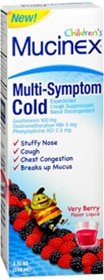 Image 0 of Mucinex Childrens Multi-Symptom Cold Liquid Very Berry 4 oz