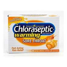 Chloraseptic Lozenge Warm Honey Lemon 18 Ct