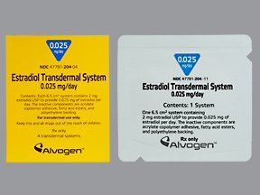 Image 0 of Estradiol Generic Climara 0.025mg/Day Patches 4 By Alvogen Inc.