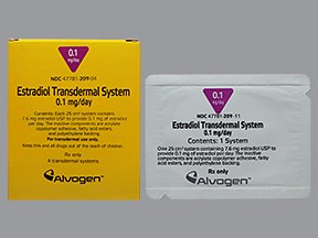Image 0 of Estradiol Generic Climara 0.1mg/Day Patches 4 By Alvogen Inc.