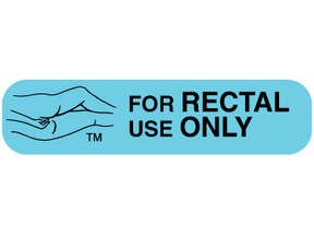 Label For Rectal Use Only 1X1000 Each.