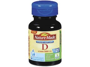 Nature Made Vitamin D 5000IU 90 Liqui Gels