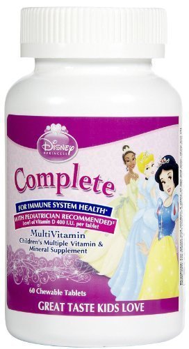 Disney Child Multi Complete Princess Chewable 60 Count