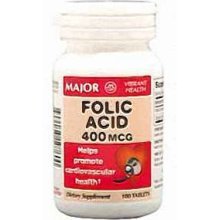 Folic Acid 400 Mcg 100 Tablet By Major Pharmaceutical