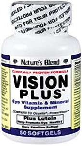 Image 0 of Vision Plus Eye Vitamin and Mineral Supplement - 50 Softgels