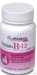 Image 0 of Vitamin B12 1000 Mcg 100 Tabs By Plus Pharmaceutical