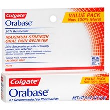 Orabase maximum Strength Toothpast Alcohol Free 20% 12 Gm 