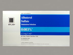 Image 0 of Albuterol Sulfate 0.83Mg/Ml Innhalation Ampoules 60X3 Ml Unit Dose Package Mfg