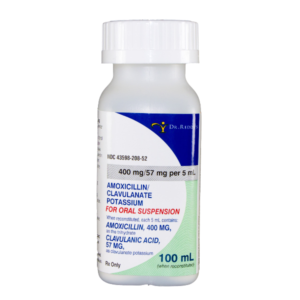 Amoxicillin Clav K 400-57 Mg 5 Ml Solution 100 Ml By Dr Reddy.