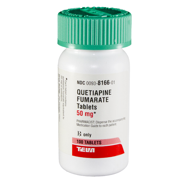 Quetiapine 50 Mg Tabs 100 By Teva Pharma. 
