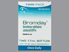 Bromday 0.09% Drop 2X1.7 Ml Mfg.by:Ista Pharmaceuticals, USA.