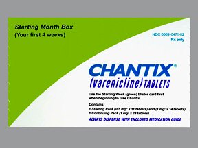 Chantix starterpak Tabs 1X53 Each Mfg.by:Pfizer , USA.