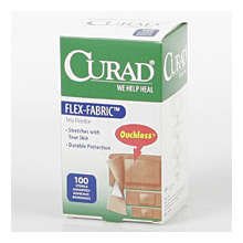 Curad Adhesive Bandages Flex Fabric Assorted 100 Ct.