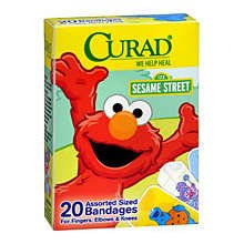 Image 0 of Curad Adhesive Bandages Sesame Street Assorted 20 Ct.