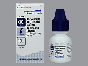 Dorzolamide/Timolol 2-0.5% Drop 10 Ml By Valeant Pharma