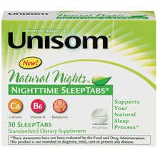 Unisom Natural Nights Tablets 30 Ct