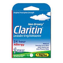 Take 2 Claritin 24 Hour Allergy Relief 10mg Tablet