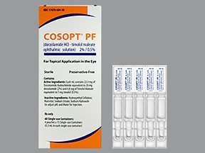 Cosopt PF 2-0.5% Drops 60 Ml By Akorn Inc. 