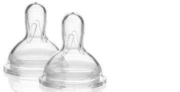 Image 0 of Medela Wide Base Nipple 3-Pack Slow