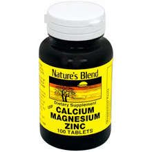 Image 0 of Nature's Blend Calcium, Magnesium & Zinc Tablets 100 ct