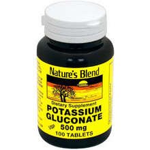 Image 0 of Nature's Blend Potassium Gluconate 500mg Tablets 100 ct