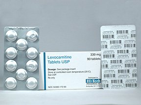 Image 0 of Levocarnitine 330 Mg Tabs 90 Bp By Akorn Inc 
