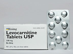 Image 0 of Levocarnitine 330 Mg Tabs 90 Unit Dose By Rising Pharma 