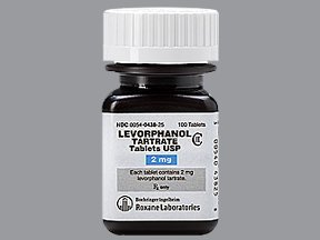 Image 0 of Levorphanol Tartrate 2 Mg Tabs 100 By Roxane Labs 