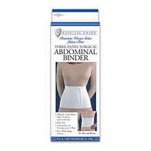 FLA Abdominal Binder Surgical Woven 9'' 3 Panel Large