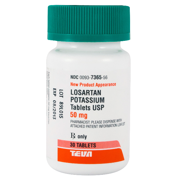 Image 0 of Losartan Potassium 50 Mg Tabs 30 By Teva Pharma 