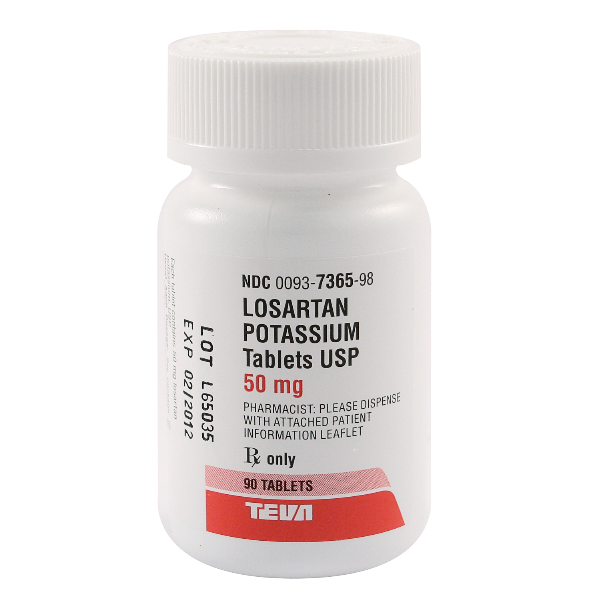 Image 0 of Losartan Potassium 50 Mg Tabs 90 By Teva Pharma 