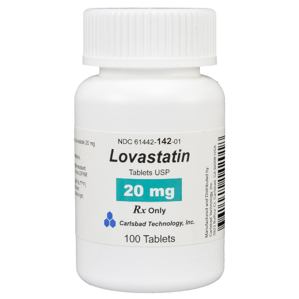 Image 0 of Lovastatin 20 Mg Tabs 100 By Carlsbad Technology