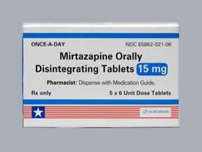 Mirtazapine 15 Mg Odt 30 Unit Dose By Aurobindo Pharma
