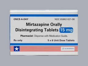 Mirtazapine 15 Mg Odt 30 Unit Dose By Aurobindo Pharma
