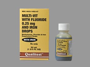 Multivit W/Fluoride/Iron 0.25Mg Drop 50 Ml By Qualitest Pharma