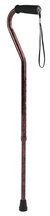 Carex Aluminum Cane Offset Designer Red