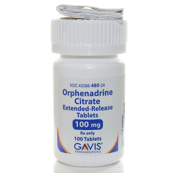 Orphenadrine Cit 100 Mg Er Tabs 100 By Gavis Pharma