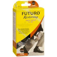 Futuro Restoring Dress Socks for Men 20-30mmHg Black X-Large 1 pr