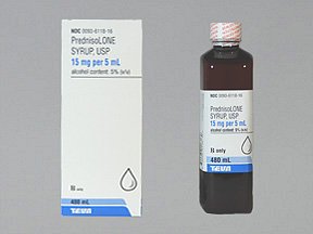 Image 0 of Prednisolone 15Mg/5Ml Solution 16 Oz By Teva Pharma 