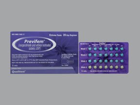 Previfem 0.250.035Mg Tabs 6X28 By Qualitest Prod 